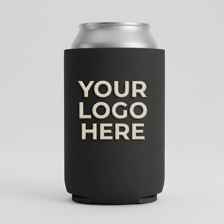 Your Logo Here Custom Can Koozie